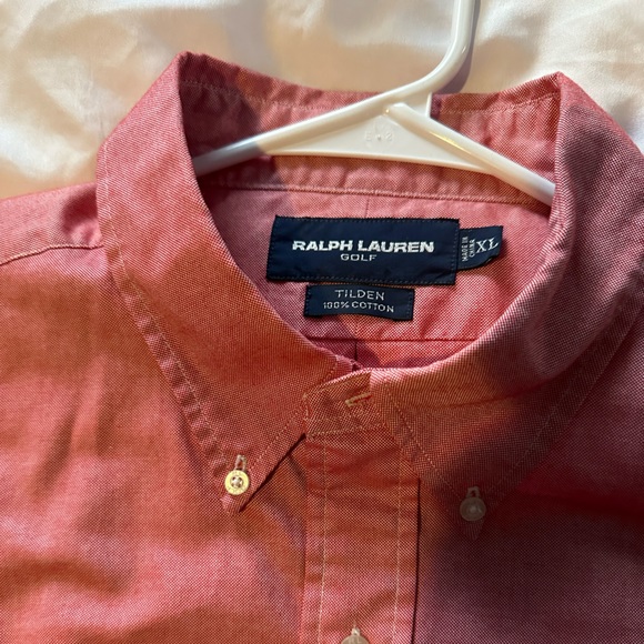 Ralph Lauren Other - Ralph Lauren XL short sleeve salmon colored shirt. 100% cotton.  Tilden.